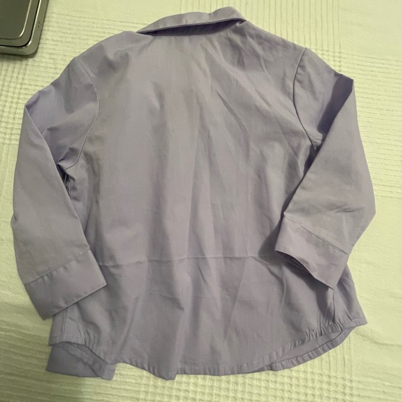 Dockers Purple Dress Shirt with Tie 24 months - Picture 4 of 4
